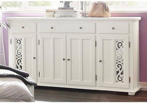 Home affaire Dressoir Arabeske met mooi decoratief freeswerk in de deurfronten, breedte 171 cm