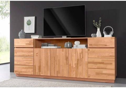 Home affaire Dressoir Breedte 220 cm met 5 deuren