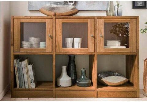 Home affaire Dressoir Ecko van massief wildeiken, breedte 136 cm