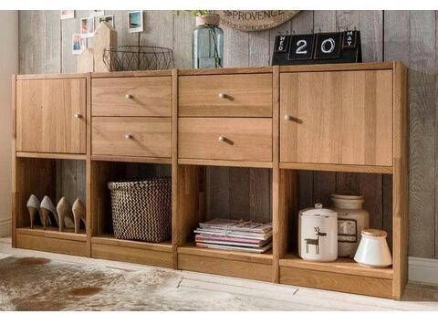 Home affaire Dressoir Ecko van massief wildeikenhout, breedte 181 cm