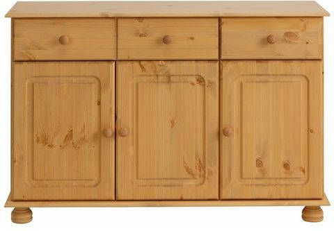 Home affaire Dressoir Mette met gefreesde, bolvormige poten, breedte 120 cm