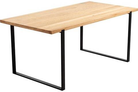 Home affaire Eettafel ERIN Tafelblad van FSC gecertificeerd massief hout in geolied eiken