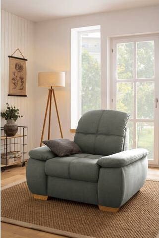 Home affaire Fauteuil Lotus home luxe naar keuze met verstelbare hoofdsteun en aqua clean bekleding voor het gemakkelijk reinigen met water, tot 140 kg belastbaar