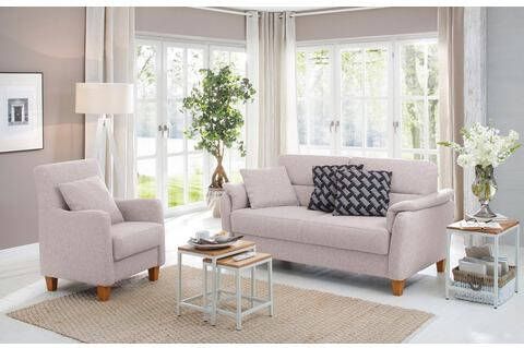 Home affaire Fauteuil Palmera Binnenveringsinterieur, in 4 stofkwaliteiten