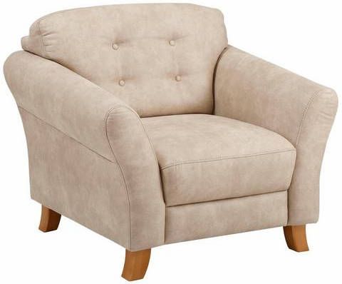 Home affaire Fauteuil Trondheim met binnenvering, capitonnage achter
