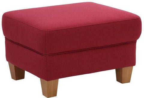 Home affaire Hocker Alta met binnenvering en contrastnaad, poten beuken eikenkleur