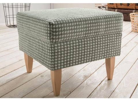 Home affaire Hocker Asino met houndstooth omslag