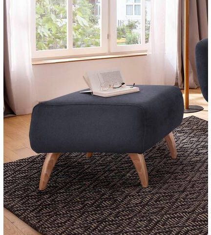 Home affaire Hocker Baggio met houten voetjes