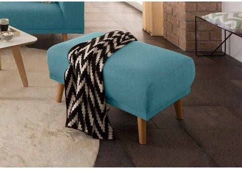 Home affaire Hocker Lasse met houten voetjes