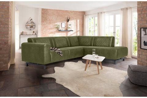 Home affaire Hoekbank AVILA van imitatieleer en metalen poten