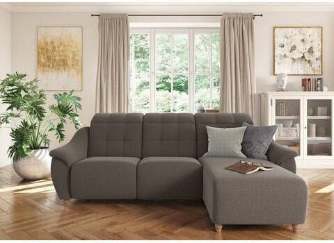 Home affaire Hoekbank Bostone Verstelbaar hoofdeind op ieder zitoppervlak, naar keuze relaxfunctie, ook in leer