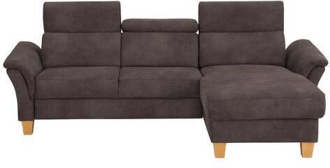 Home affaire Hoekbank Conville Binnenvering, verstelbare hoofdsteun naar keuze met slaapfunctie en bedkist resp. bergruimte