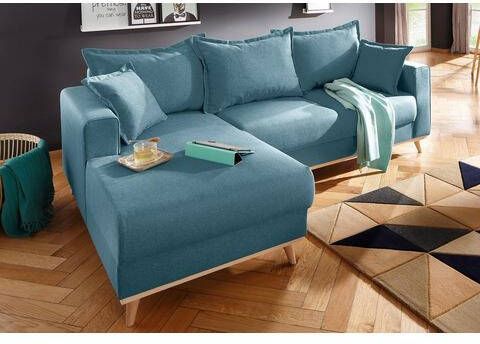 Home affaire Hoekbank EDINA ook in katoenmix overtrekstof, in scandinavische stijl