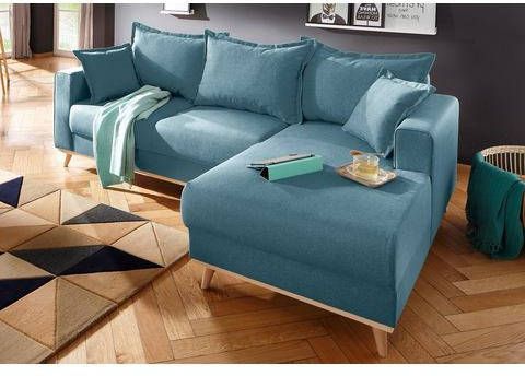 Home affaire Hoekbank EDINA ook in katoenmix overtrekstof, in scandinavische stijl