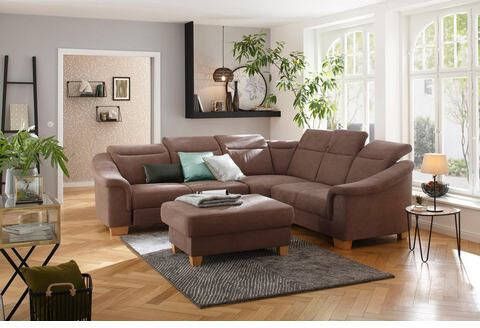 Home affaire Hoekbank Empire Binnenvering, naar keuze met verstelbaar hoofdeind en met of zonder slaapfunctie