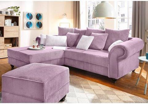 Home affaire Hoekbank King Henry met binnenvering, in casual bekleding en vele kussens