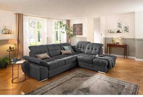Home affaire Hoekbank Lotus luxe met afsluitende ottomane in vele varianten