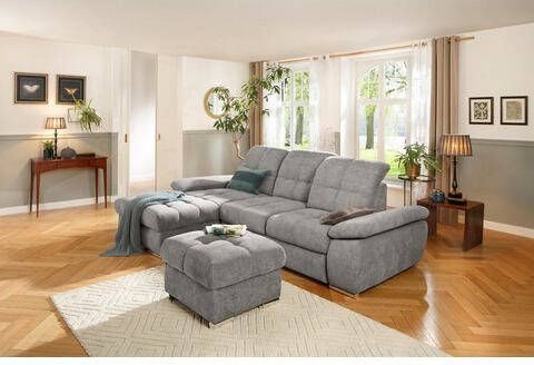 Home affaire Hoekbank Lotus luxe met afsluitende récamier in vele varianten