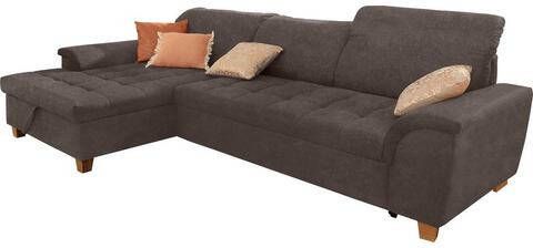 Home affaire Hoekbank Lyla met récamier, naar keuze met verstelbare rugleuning en extra met bed + bedkist