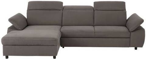 Home affaire Hoekbank Mauritius met verstelbare armleuningen en hoofdbord, naar keuze met slaapfunctie en bedkist, ook soft clean overtrekstof