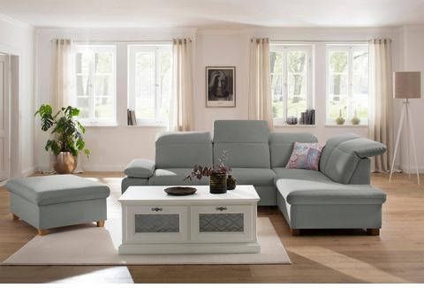 Home affaire Hoekbank Maven met ottomane, hoofdsteun en armleuningverstelling, binnenvering