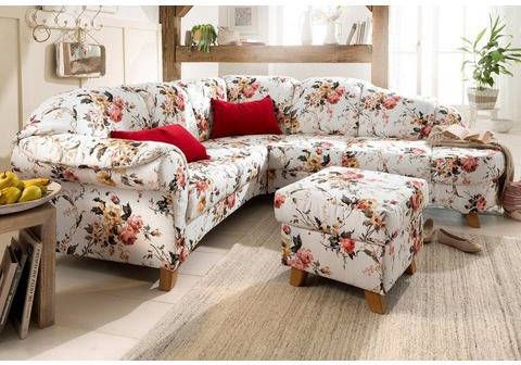Home affaire Hoekbank Mayfair met binnenvering, met bloemmotief