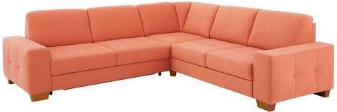 Home affaire Hoekbank Pucci met binnenvering, zitdiepteverstelling, contrastnaad