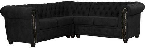 Home affaire Hoekbank Rysum Chesterfield look, gelijkbenig