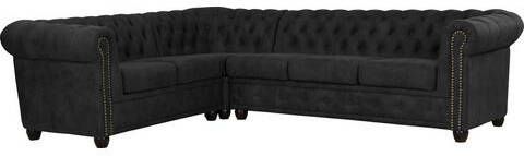 Home affaire Hoekbank Rysum Chesterfield look, lange zijde links of rechts