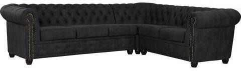 Home affaire Hoekbank Rysum Chesterfield look, lange zijde links of rechts