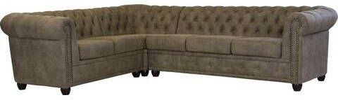 Home affaire Hoekbank Rysum Chesterfield look, lange zijde links of rechts