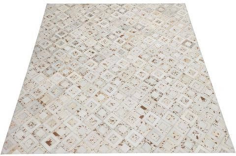 Home affaire Leren vloerkleed Arno elk kleed is uniek, woonkamer