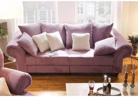 Home affaire Megabank King Henry in casual bekleding en vele losse kussens