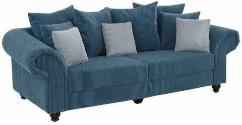 Home affaire Megabank King Henry in casual bekleding en vele losse kussens