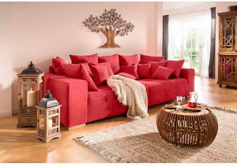 Home affaire Megabank Napels met vele losse kussen, in 2 stofkwaliteiten