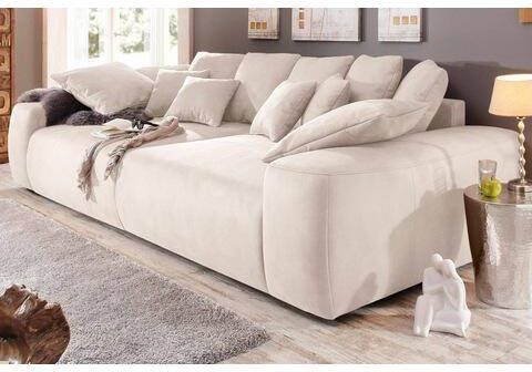 Home affaire Megabank Riveo Boxspringvering, breedte 302 cm, loungebank met vele losse kussens, ook in cord bekleding