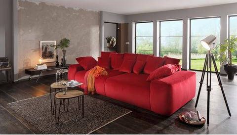 Home affaire Megabank Sundance met veel kussens, breedte ca. 306 cm, boxspringvering