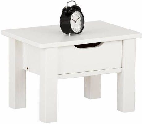 Home affaire Nachtkastje Kero gecertificeerd massief hout, 1 laden, ingefreesde verzonken grepen