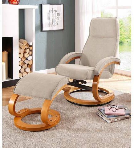 Home affaire Relaxfauteuil Paris in verschillende bekleding en kleurvarianten, zithoogte 46 cm(2 stuks )