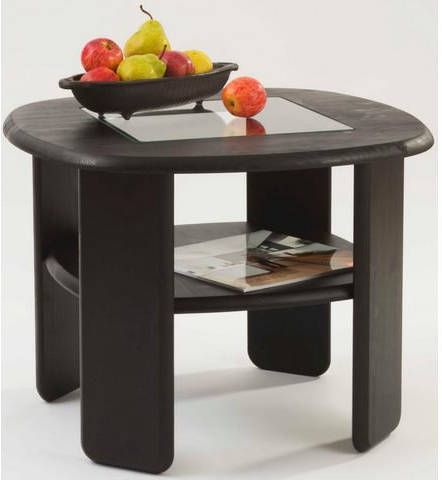 Home affaire Salontafel Jayden 2 in 2 afmetingen, massief grenenhout met glasinzet