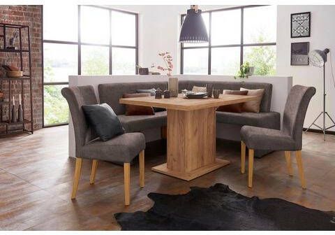 Home affaire Stoel Barcelona Stoelpoten van massief hout, zacht verdikte zitting en rugleuning(set, 2 stuks )