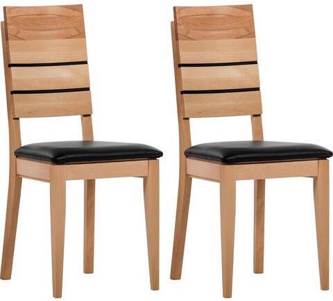 Home affaire Stoel Bergen van massief kernbeukenhout(2 stuks )