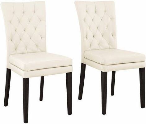 Home affaire Stoel Colorado Poten van massief beuken, wengékleurig gelakt, in set van 2, 4 of 6(set )