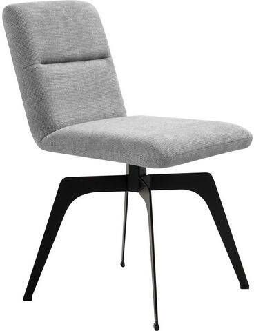 Home affaire Stoel ERIN met bekleding van structuurstof en metalen frame(set, 1 stuk )