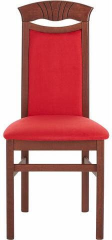 Home affaire Stoel Franz Overtrokken met robuuste microvezel, frame massief beukenhout gelakt(set, 2 stuks )