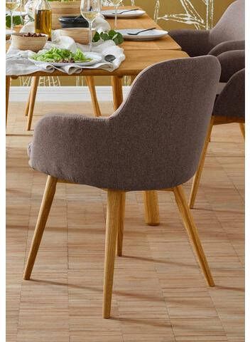 Home affaire Stoel met armleuningen Livry Stoel, kuipstoel(set, 2 stuks )