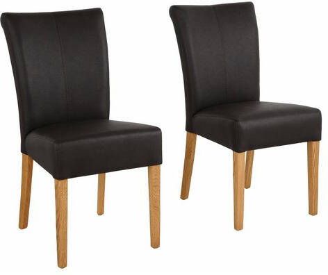 Home affaire Stoel Queen overtrokken met weef of structuurstof, microvezel of imitatieleer. in set van 2, 4 of 6(set )