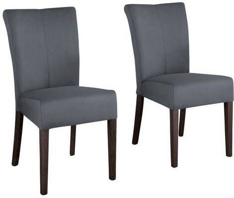 Home affaire Stoel Queen Poten van massief beuken, wengékleurig gelakt(set )