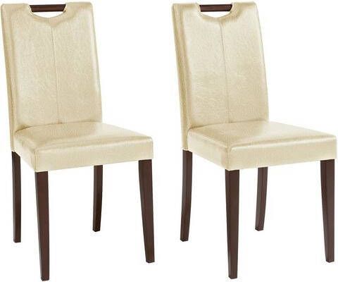 Home affaire Stoel Stuhlparade in twee verschillende stofkwaliteiten, in verschillende kleurvarianten, zithoogte 46 cm(set, 2 stuks )