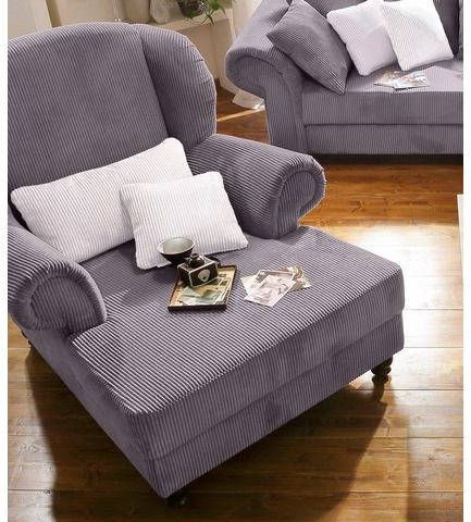 Home affaire XXL fauteuil King Henry met binnenvering, in casual bekleding en losse kussens
